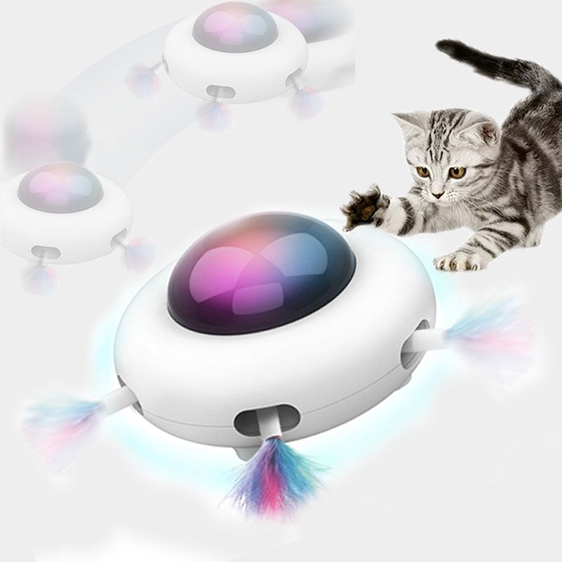 Automatic Feather Cat Toy, USB Rechargeable | Pawwhimsy